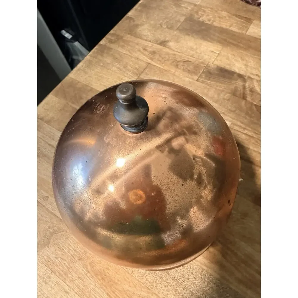 Copper Tea Cozy. Dome Cover with Knob. Teapot Cover